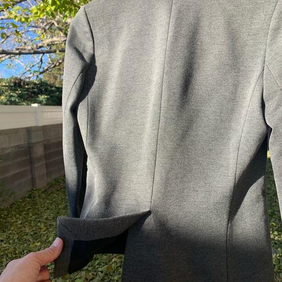 J.Crew Heather grey open blazer size 4 - Picture 3 of 16